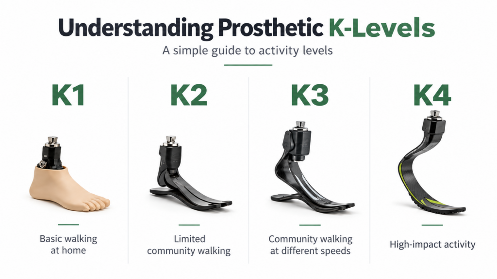 Understanding Prosthetic K-Levels: What K0, K1, K2, K3 and K4 Mean